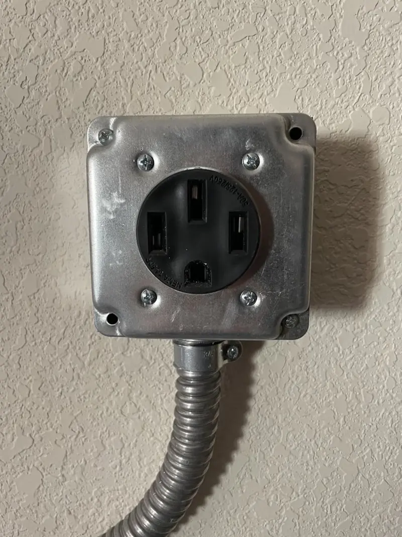 NEMA 14-50 outlet installed for Smart Home Electrical in Nassau Bay